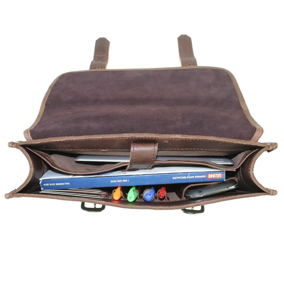 Large Full Grain Cowhide Leather Laptop Bag L05WR